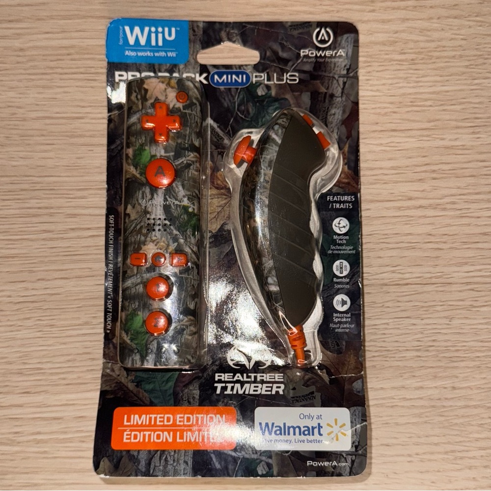 Rare Realtree Camouflage Wireless Remote Control for Wii & WiiU limited edition